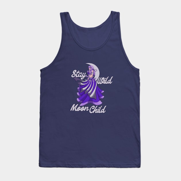 Stay Wild Moon Child Tank Top by bubbsnugg